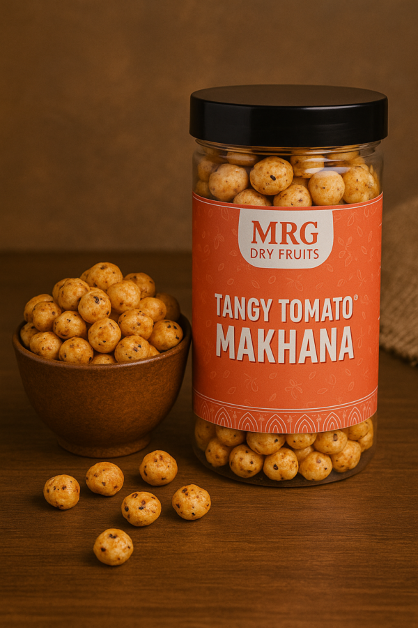 MRG Dry Fruits Roasted &Tangy Tomato Flavored Makhana, Crispy & Healthy
