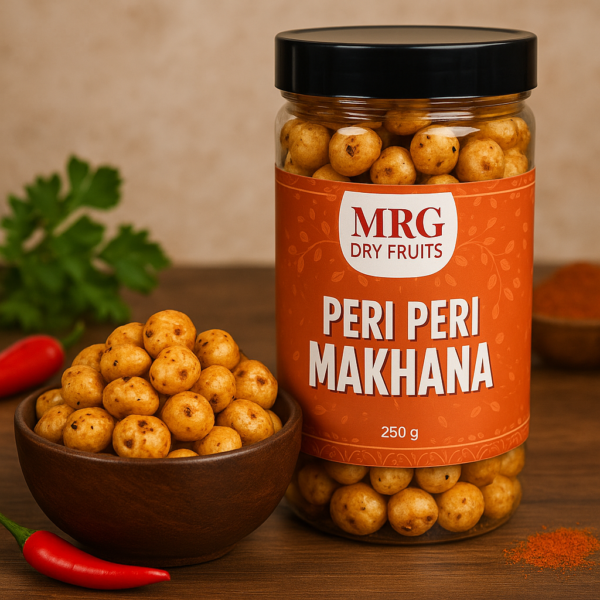 MRG Dry Fruits Roasted &Peri-Peri Flavored Makhana, Crispy & Healthy