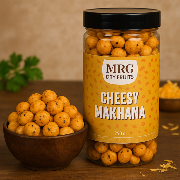MRG Dry Fruits Roasted & Cheesy Flavored Makhana, Crispy & Healthy